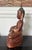 A gilt lacquer wood Buddha statue from Burma, circa 19th century. The Buddha is depicted seating on a plinth throne in an...