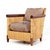 Brown John Hutton for Donghia Merbau Collection Mid Century Mahogany and Rattan Club Chairs - Pair For Sale - Image 8 of 12