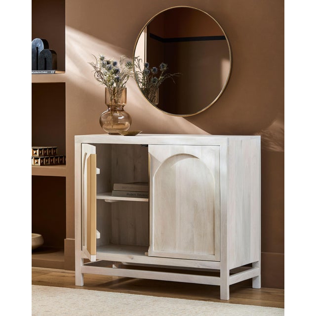 Surya Byron Cabinet White For Sale - Image 4 of 10