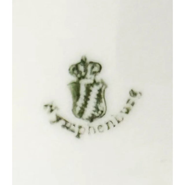 Early 20th Century Nymphenburg Porcelain Tureen With Lemon Finial and Blue Green Floral For Sale - Image 10 of 11