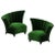 Hollywood Regency Scalloped Asymmetrical Lounge Chairs - A Pair For Sale - Image 9 of 9