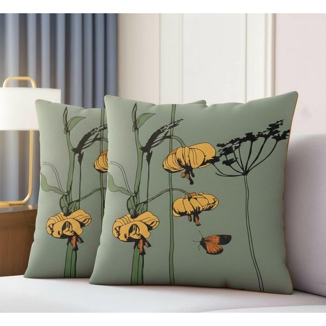 Exquisite Luxury Arts & Crafts Sofa Cushions / Pillows For Sale - Image 4 of 5