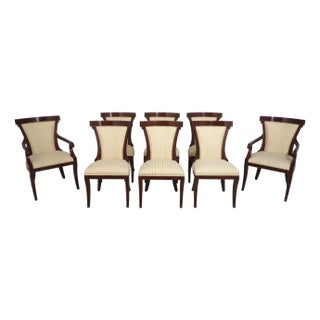 Set of 8 John Widdicomb Neoclassical Klismos Dining Room Chairs For Sale