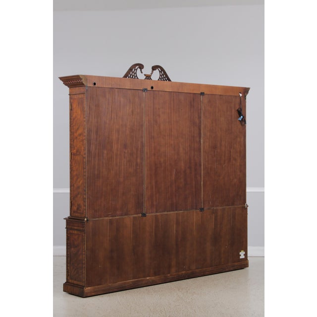Maitland Smith Monumental 6 Door Mahogany Breakfront For Sale - Image 16 of 18