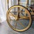 Vintage Brass and Onyx Serving Trolley with Glass, 1960 For Sale - Image 10 of 12