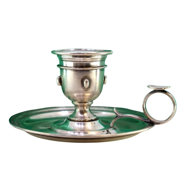 Plain Silver Paddle with Applications and Friezes on the Base For Sale