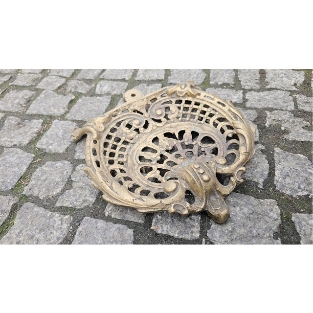 Art Nouveau Brass Fireplace Base, 1890s For Sale - Image 5 of 6
