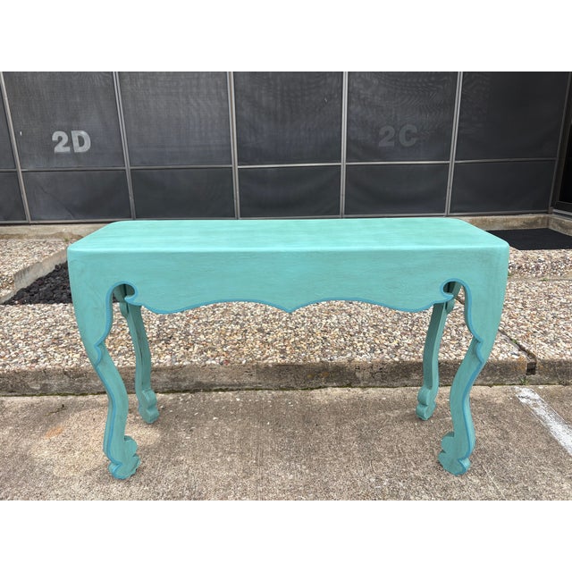 Mid-Century Modern 1980s Pair of Post-Modern Console Tables For Sale - Image 3 of 13