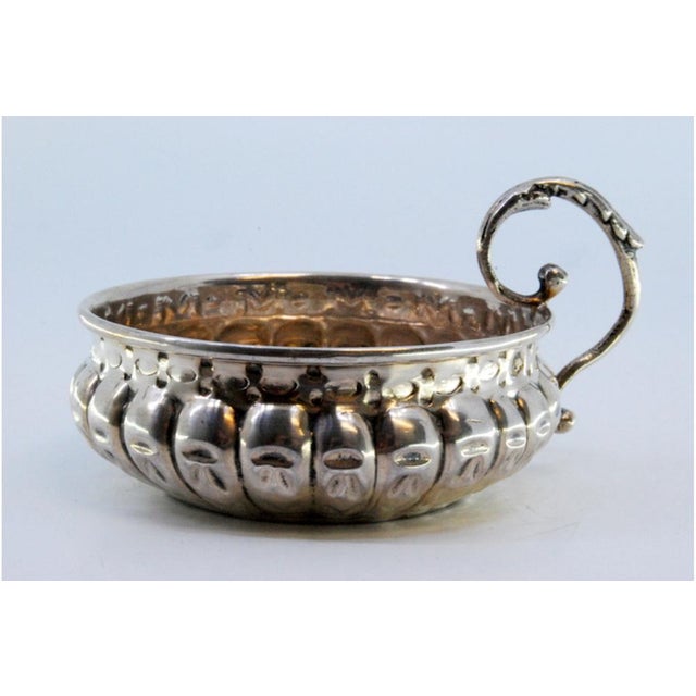 Metal Silver Wine Tasting Cup For Sale - Image 7 of 9