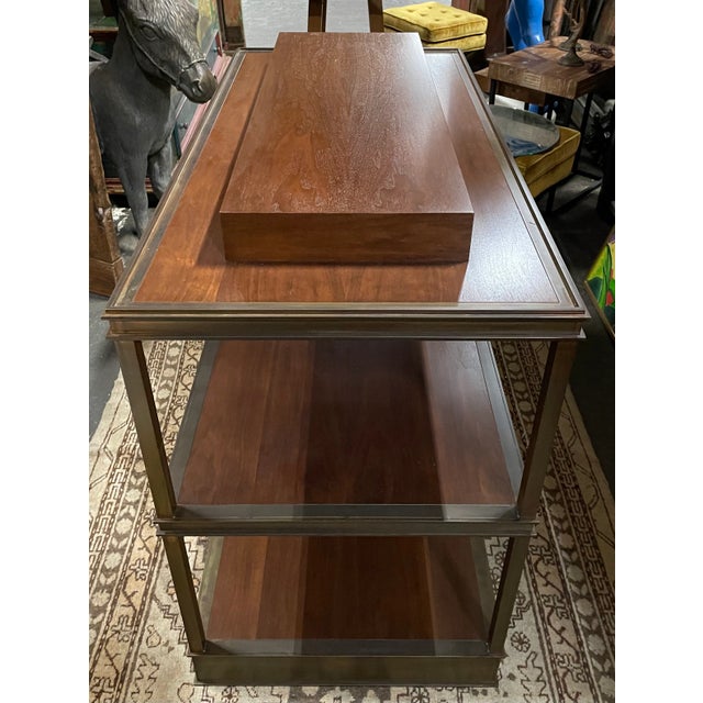 Traditional 1980s Traditional Tiered Display Case For Sale - Image 3 of 12