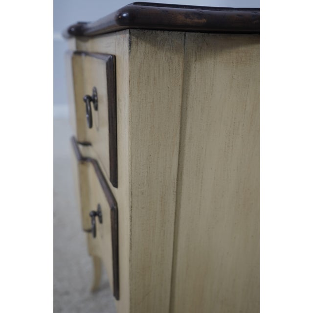 1990s Italian Continental Style 2 Drawer Painted Commode Chest For Sale - Image 15 of 17