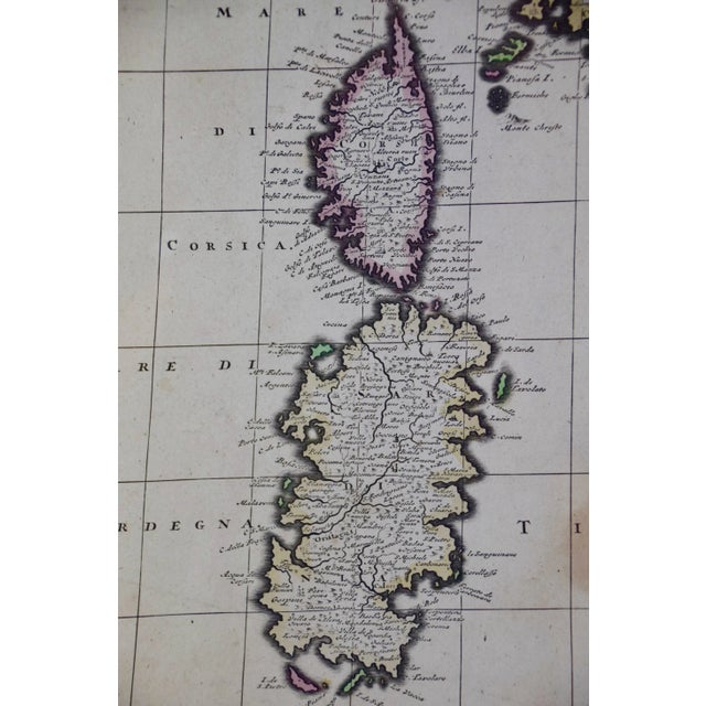 17th Century Dutch Map of Italy, Sicily, Sardinia, Corsica and Dalmatian Coast, 1690 For Sale - Image 4 of 9