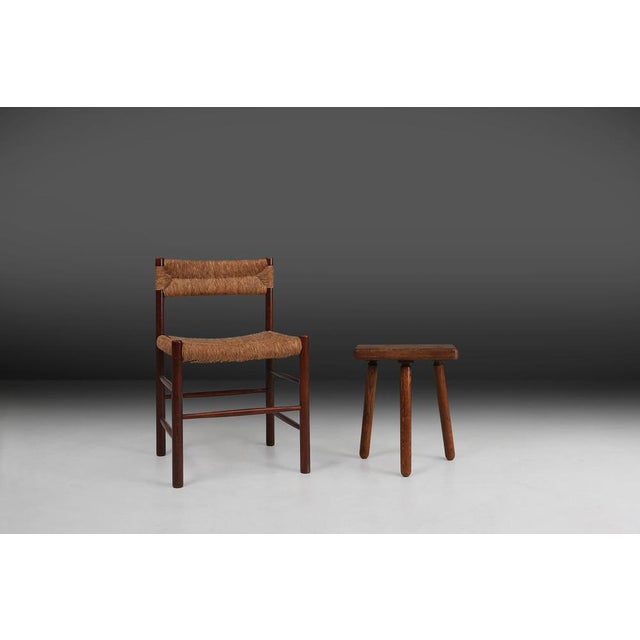 Rustic Wooden Tripod Stool, France, 1940s For Sale - Image 11 of 12