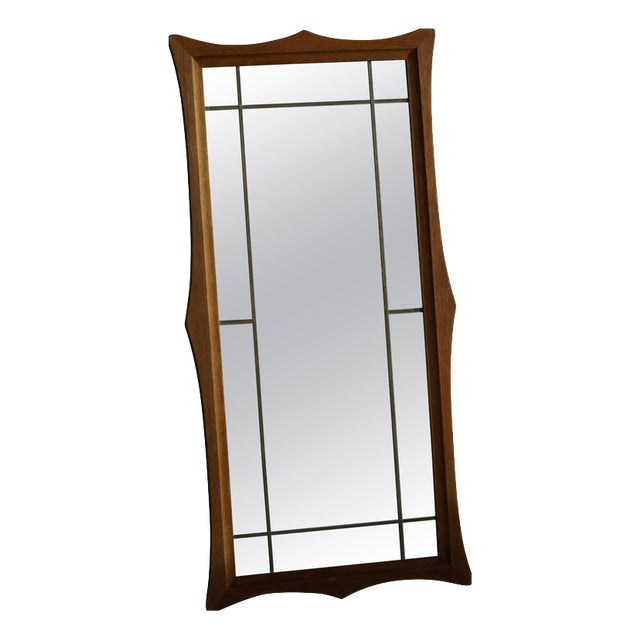 Mid-20th Century Scandinavian Modern Danish Wall Mirror in Oak, 1950s For Sale