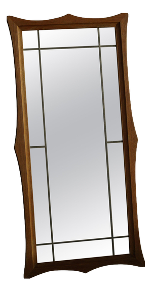 Mid-20th Century Scandinavian Modern Danish Wall Mirror in Oak, 1950s