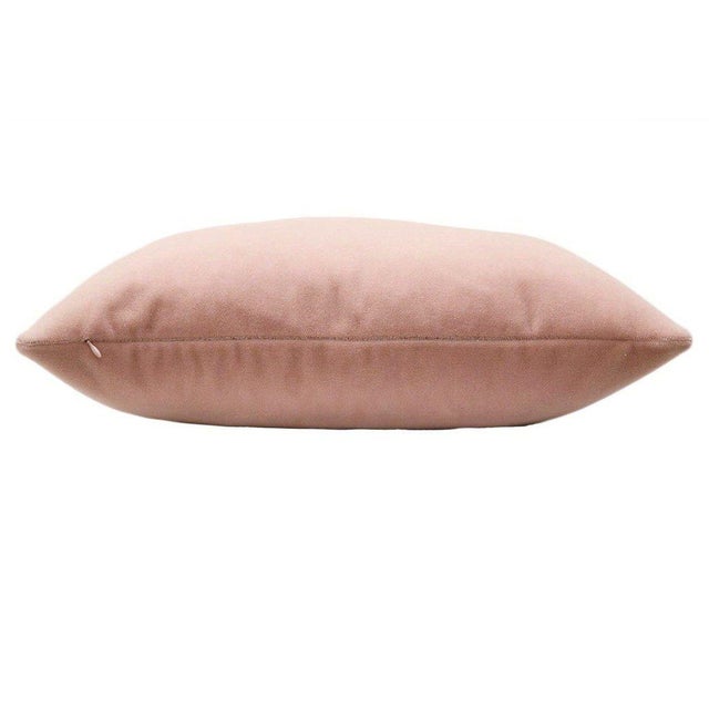 22" Mohair Velvet Pillows in Blush a Pair Chairish