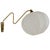 Mid-Century Wall Light in Brass and Cotton Shade, Sweden, 1960 For Sale - Image 12 of 12
