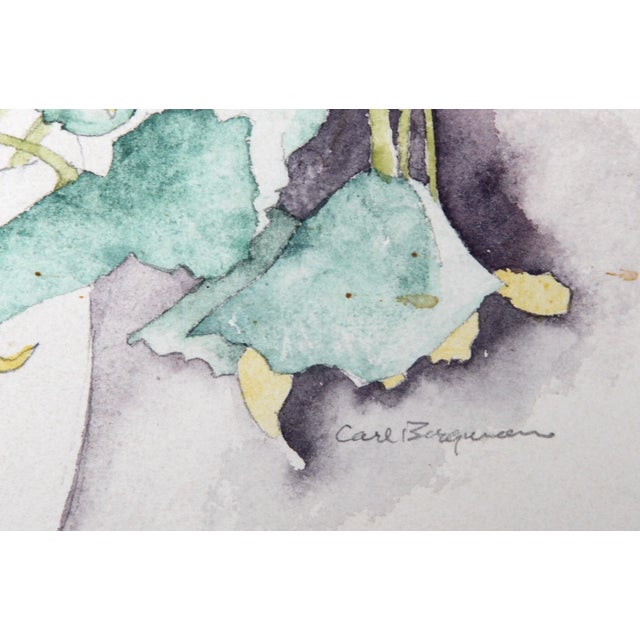 Yellow Lilies Carl Bergman Swedish (1903–19??) Date: circa 1970 Watercolor on Arches, signed Size: 23 x 30 in. (58.42 x...