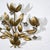 Wrought and Gilded Iron 4-Light Wall Light with Leaves and Flowers For Sale - Image 4 of 10