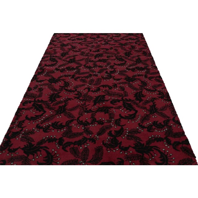 Abstract 1960s Vintage Zeki Muren Rug in Red With Abstract All Over Pattern For Sale - Image 3 of 7