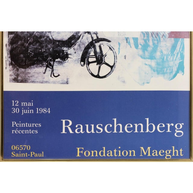 Abstract Expressionism Robert Rauschenberg - Fondation Maeght 1984 Lithographic Exhibition Poster For Sale - Image 3 of 5