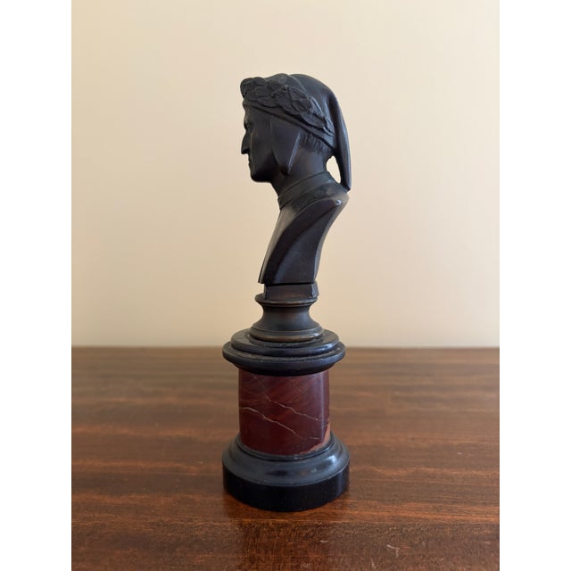 Grand Tour Style Classical Bust on Marble Base, Neoclassical Italian Figure For Sale In South Bend - Image 6 of 9