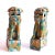 Ceramic Kangxi Sancai Glazed Biscuit Chinese Foo Dogs - a Pair For Sale - Image 7 of 13