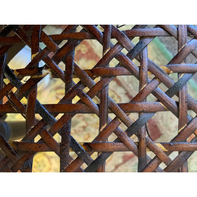 20th Century Faux Bamboo Cane Chairs, Pair For Sale - Image 11 of 16