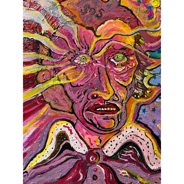 Original Painting on Canvas, Abstract by Serg Graff, "Save Our Souls", Coa For Sale - Image 11 of 12