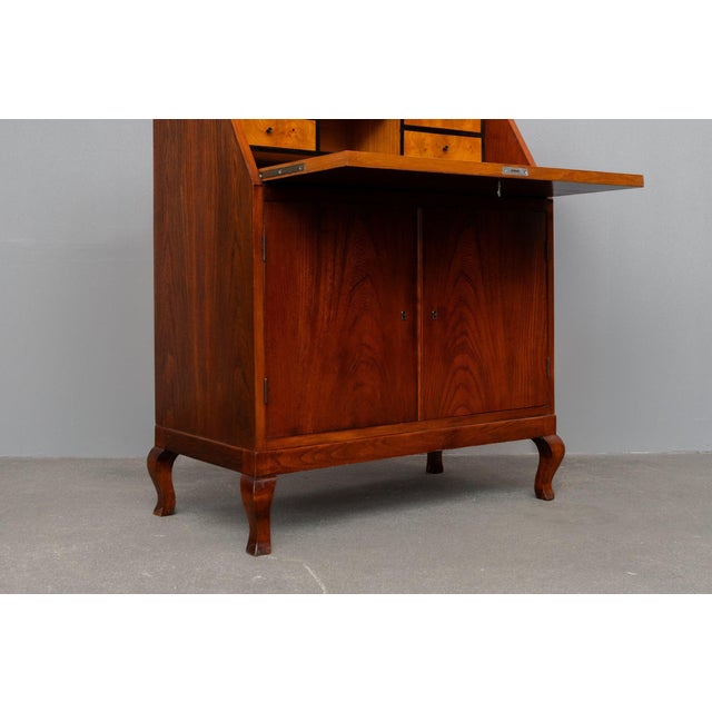 Art Nouveau Secretary Desk in Oak, Early 20th Century For Sale - Image 14 of 18