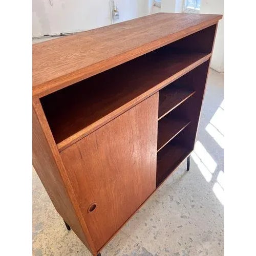 Danish Teak Wardrobe with Sliding Doors For Sale - Image 10 of 11