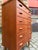 Danish Teak Chest of Drawers with Shell Handles and Lock For Sale - Image 4 of 11