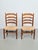 Set of Brutalist Wood and Wicker Chairs in the style of Charlotte Perriand, 1960s, Set of 2 For Sale - Image 9 of 16