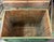 Wood Primitive Folk Art Green Painted Trunk or Hinged Storage Trunk, Chest For Sale - Image 7 of 8