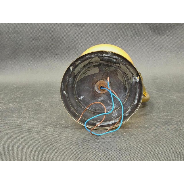 Art Deco Czech Brass and Champagne Glass Wall Light, 1930s For Sale - Image 6 of 10