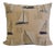 Cotton Sailboat Print Pillow For Sale