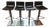 Safavieh Mitchell Gas Lift Swivel Bar Stools (Set of 4) For Sale