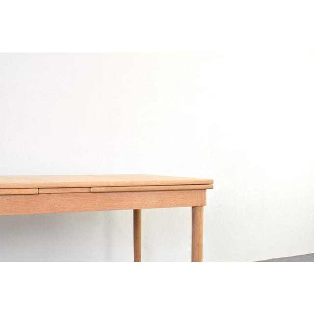 Mid-Century Danish Oak Extendable Dining Table, 1960s For Sale - Image 10 of 16