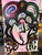 Abstract 1970s Peter Keil Original Abstract Woman With Flowers Canvas Painting For Sale - Image 3 of 8