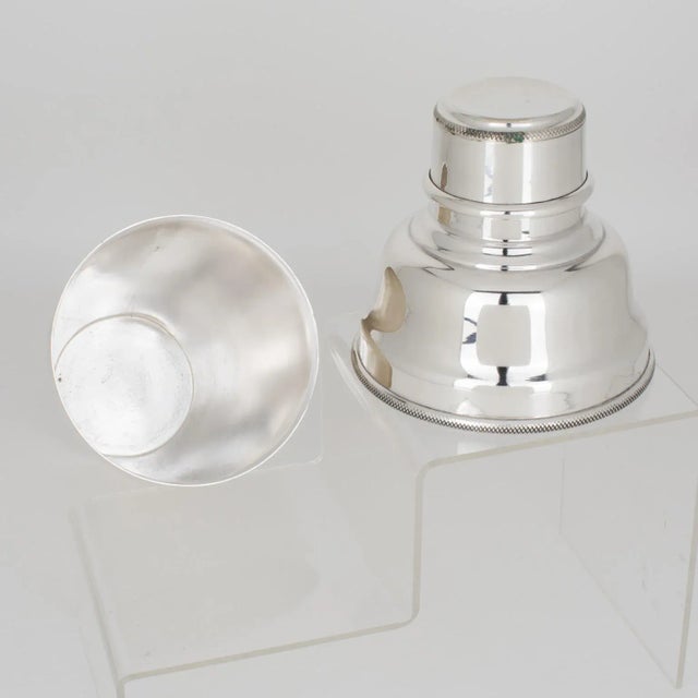 Asprey London Silver Plate Cocktail Shaker, England Circa 1920 For Sale - Image 9 of 12