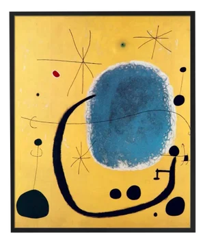 Joan Miro, The Gold of the Blue, 1967, Print, Framed