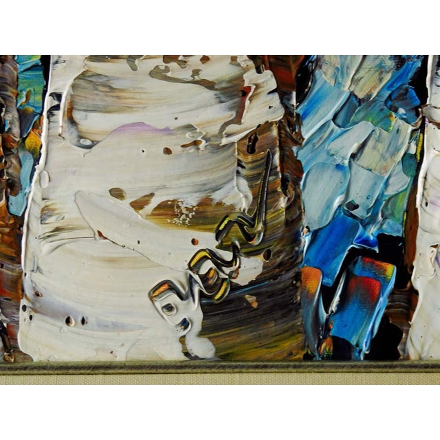 Impressionist Maya Eventov Brilliance of the Day, Original Acrylic Canvas H.Signed, Framed For Sale - Image 3 of 5