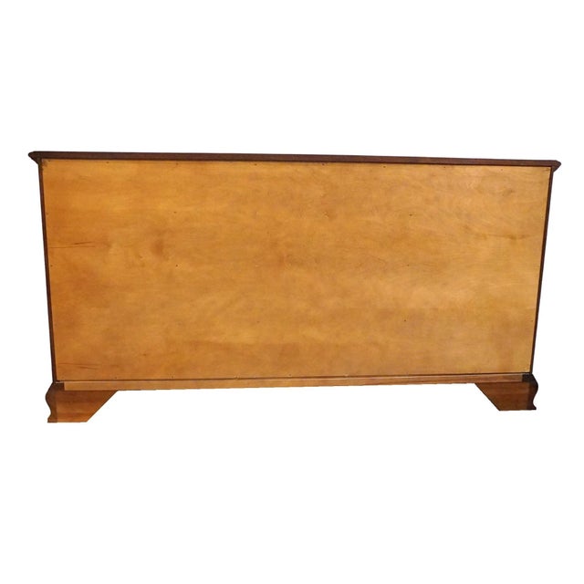 Henkel Harris Genuine Solid Mahogany Traditional 66" Double Dresser For Sale - Image 12 of 13