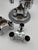 Metal Modular Candleholder with Silver Aluminum Plug-in System in the style of Stoff Nagel, 1950s, Set of 4 For Sale - Image 7 of 14