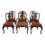 Set of 6 Maitland Smith Georgian-Style Mahogany Dining Chairs For Sale