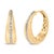 Sculpted to make every turn of the head feel like a grand entrance, these bold tapered hoops marry sculptural grace with...