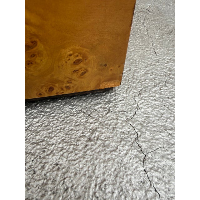 Burl Pedestal Display Column Milo Baughman Style Mid Century Modern For Sale - Image 12 of 14