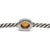 Metal Retired David Yurman Cable Station Citrine 925 Silver Bangle Bracelet For Sale - Image 7 of 8