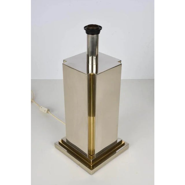 Italian Steel & Brass Table Lamp by Carlo Venturini for Bottega Del Lume, 1970s For Sale - Image 11 of 18