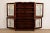 1920s R. J. Horner Style Antique Arts & Crafts Mahogany Leaded Glass Bookcase, Circa 1920s For Sale - Image 5 of 12